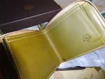 HUKURO　栃木レザー大きく開く小さな財布、未使用。_画像4
