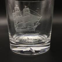 【1597】MEISSEN マイセン 帆船シリーズ 帆船1番 クリスタルガラス ロックグラス オールドファッション カップ コップ 洋食器 西洋陶磁_画像4