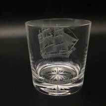 【1597】MEISSEN マイセン 帆船シリーズ 帆船1番 クリスタルガラス ロックグラス オールドファッション カップ コップ 洋食器 西洋陶磁_画像3
