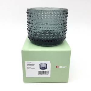 【1757】iittala イッタラ カステヘルミ キャンドルホルダー グレー 灰色 Tealight candle holder 蝋燭 ARABIA インテリア