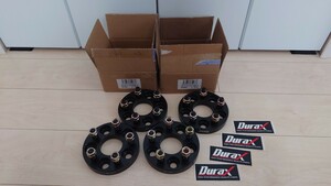 【美品】Durax ワイドトレッドスペーサー ワイトレ 20mm P1.25 PCD100 M12 ハブ径57.1 5穴 5H スバルインプレッサ フォレスター レガシィ等