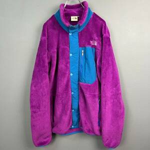 Wl821 正規品 ザノースフェイス バーサユーティリティジャケット ボアフリースジャケット 紫 刺繍 メンズ XL 大きいサイズ AA45900 