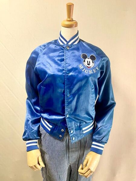 1980s Mickey Nylon Jacket Made in USA. Size 14 / 16