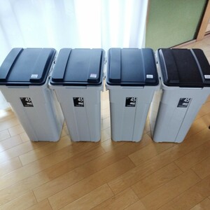 未使用　TONBO 日本製　連結ペール45L 4個　ゴミ箱