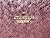 [3116] 美品 ケイトスペード Kate spade New York トートバッグ レザー エンジ バッグ レッド系_画像2
