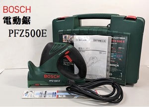 *BOSCH/ Bosch electric saw PFZ500E case, manual, new goods blade attaching cutting machine operation goods * condition good *