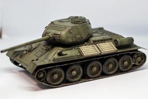 TAMIYAタミヤ 1/35 ソビエト T34 中戦車 塗装品 完成品