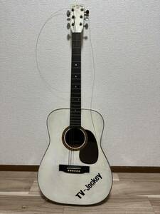 NTV TV-Jockey Zen-on White Folk Guitar 