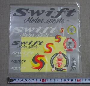 Swift スイフト 「S・w・i・f・t」スプリング サスペンション　抜き文字/イラスト ステッカーセット　未使用　保管品　　