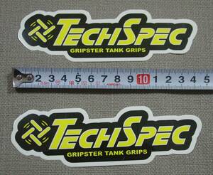 TECHSPEC テックスペック ステッカー 2枚　未使用 保管品　グリップスター　タンク　