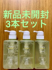 【3本セット】haru シャンプー kurokamiスカルプ グリーンブレンド シトラスの香り400ml