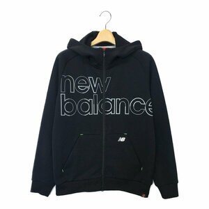 coco* New balance * длинный рукав двойной Zip Parker * чёрный * черный *4(M)*USED* letter pack почтовый сервис плюс отправка возможно *86402