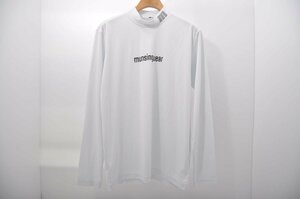 coco* Munsingwear wear * long sleeve high‐necked cut and sewn * white * white *LL* large size *USED* cat pack shipping possible *83471