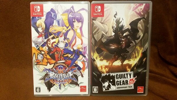 NintendoSwitchソフト 2本セット ブレイブルーセントラルフィクション スペシャルエディション GUILTY GEAR 20th ANNIVERSARY PACK