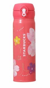 SAKURA 2024 ハンディー　ステンレスボトル　ビビッドピンク　500ml さくら　スターバックス　 STARBUCKS 新品未開封　タンブラー 