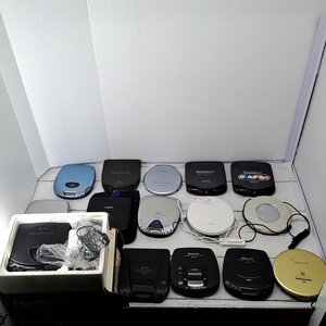 【15台セット】PORTABLE CD PLAYER ポータブル CD プレイヤー まとめ TEAC PDP-50 他 SONY AIWA CASIO KENWOOD TOSHIBA Panasonic
