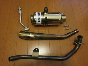 JC92用GROM HRCGROM i-FACTORY製スリップオンマフラー+HRCGROM用フロントパイプ(A/Fセンサーボス付き)