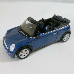 Maisto 現状品 MINI COOPER CABRIO ネイビー 1/24 マイスト ミニ クーパー カブリオレ ミニカー BMW