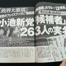 c-234 週刊ポスト 春のプレミアム特大号 小池新党「候補者」263人の名前 もち麦ごはん 老人ホーム食べログ など 平成29年発行 小学館※3 _画像5