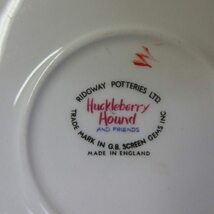 イギリス ヴィンテージ Ridgway Potteries Huckleberry Hound ソーサーのみ 4枚 お皿 キッチン雑貨 英国製 plate 1714saz_画像4