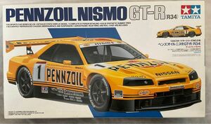 未開封1/24 タミヤ ニッサン スカイライン GT-R (R34)2台セットV-スペック&ペンズオイルNISMO