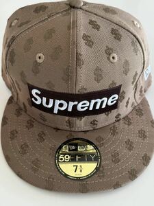 2018S/S Supreme New Era Monogram Box Logo Cap Brown XL 7 5/8 60.6cmシュプリーム ボックスロゴ キャップ 帽子 ニューエラ モノグラム 