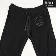 01123【黒染め】Abercrombie & Fitch アバクロ スウェット パンツ ユーズド加工 ブラック メンズ M_画像2