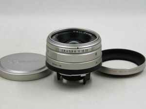 [21438W2]★新品級美観★CONTAX Carl Zeiss Biogon 28mm F2.8 T* G フード付き