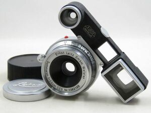 [21677W1]★新品級美観★LEICA Summaron 3.5cm F3.5 Mマウント 眼鏡付き