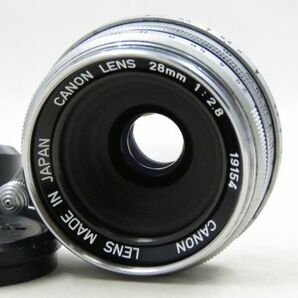 [21693W2]★完動品★CANON LENS 28mm F2.8 Lマウントの画像2