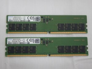 【サイコム】 SAMSUNG 16GB DDR5-4800x2枚 (合計32GB) @Used@ u0229D