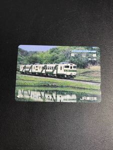 C114 使用済みオレカ　JR東日本 烏山線　キハ40 3000円券　オレンジカード 