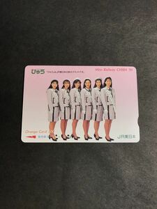 C142 使用済みオレカ　JR東日本 フリー　ミスレールウェイ千葉　女性　500円券　オレンジカード 