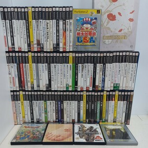 22 PS2ソフト[ジャンク] 大量 まとめ売り 1円～ プレステゲーム PlayStation １１１本 約17,5㎏ 蚊/桃電/ワンダと巨像 他