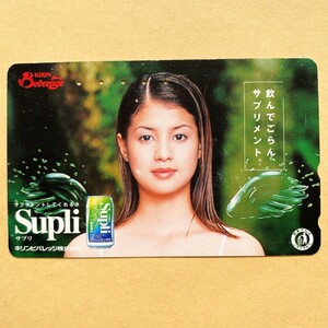 [ used ] telephone card Yoshikawa Hinano KIRIN supplement 