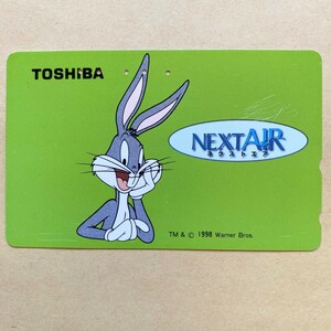[ использованный ] телефонная карточка Bugs Bunny TOSHIBA