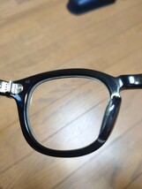 JULIUS TART OPTICAL　ジュリアスタートルオプティカル　AR　46-22 　メガネフレーム 　黒 　ブラック　度付き_画像5