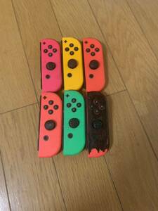 【ジャンク】ニンテンドースイッチジョイコン ジョイコン Joy-Con Nintendo Switch R 6個セット中古