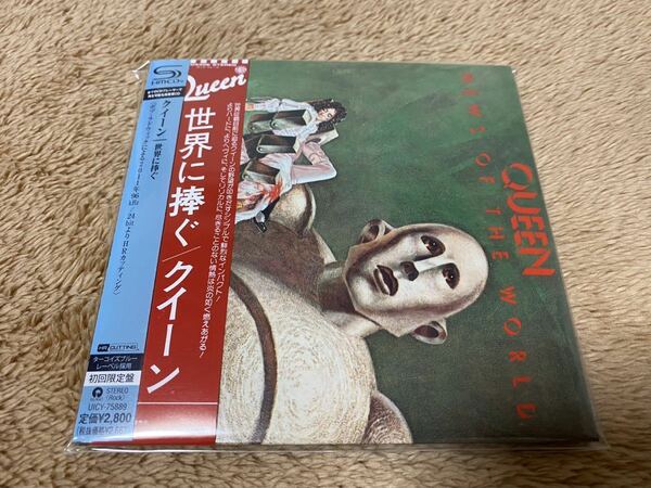 新品未開封　初回限定盤　高音質SHMCD 国内盤　Queen クイーン　News Of The World 世界に捧ぐ　リマスター盤　即決　2種帯　送料無料