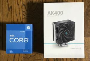 cpu Intel core i5 12400f box 　＆　deepcool AK400 cpuクーラー セット