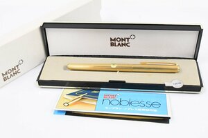 MONTBLANC モンブラン noblesse ノブレス 全金 585 GERMANY刻印 万年筆 コンバータ 箱付き 20785643