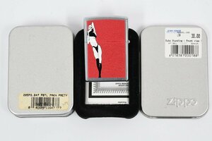 Zippo ジッポー Babe Standing SPECIAL EDITION LTD. 両面加工 オイルライター 2001年製 喫煙具 缶ケース入り 20787113