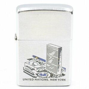 ZIPPO ジッポ UNITED NATIONS NEW YORK オイルライター 喫煙具 20781645の画像1