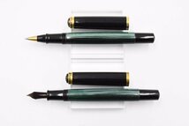 Pelikan ペリカン クラシック 万年筆 ボールペン 14C M グリーン 緑縞 20756738_画像3