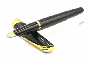 PARKER パーカー ELLIPSE エリプス ブラック×ゴールド 18K-750 M 万年筆 20784008