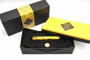 PARKER パーカー DUOFOLD デュオフォールド MANDARIN マンダリン イエロー 18K-750 M 万年筆 箱 20787167