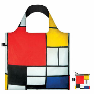  【新品/即決】LOQI/Piet Mondriant/ピートモンドリアン/Composition with Red,Yellow,Blue and Black/Recycled Bag/エコバッグ(PM.CO.R)