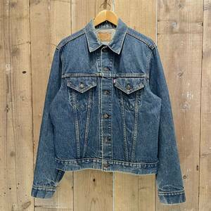 【サイズ 44 L】 70s USA製 Levi’s 71205デニム ジャケット ジージャン ビンテージ アメリカ古着 60s 80s リーバイス 70505 ロング