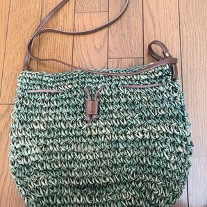 ☆ 籐細工 ショルダー巾着バック ☆