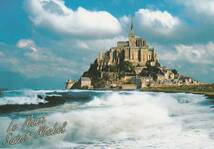 ☆◎　（Mont Saint-Michel） ◎【モンサンミシェル 】2枚セット◇カトリック巡礼地 ◇絵葉書◇フランス◇世界遺産◇ _画像2